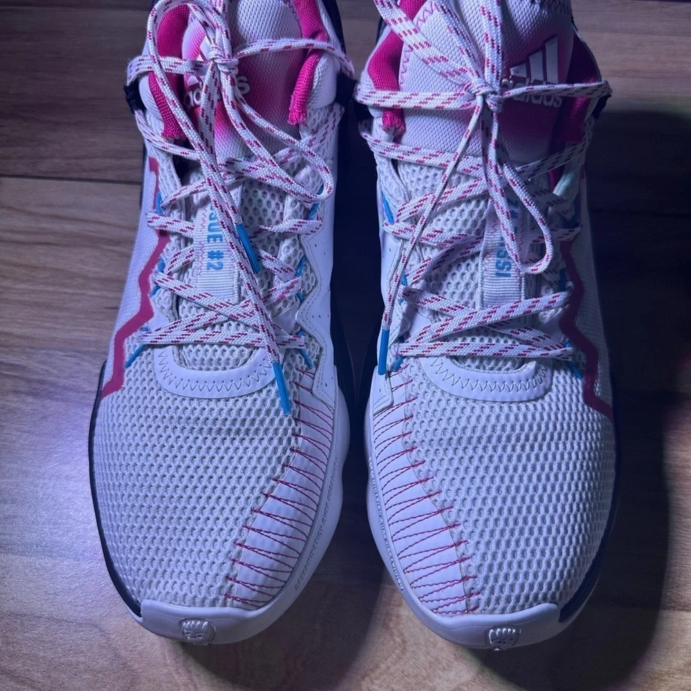 adidas Women's Athletic Shoes - White, Pink, Black, Blue